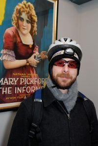 Glenn Raucher, cycle warrior. Photo by Godlis. 